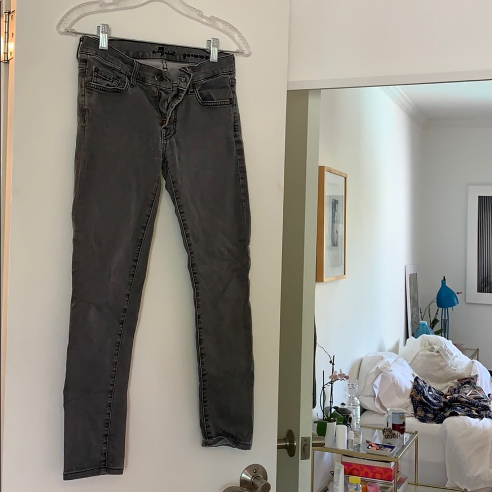 7 grey skinny jeans
